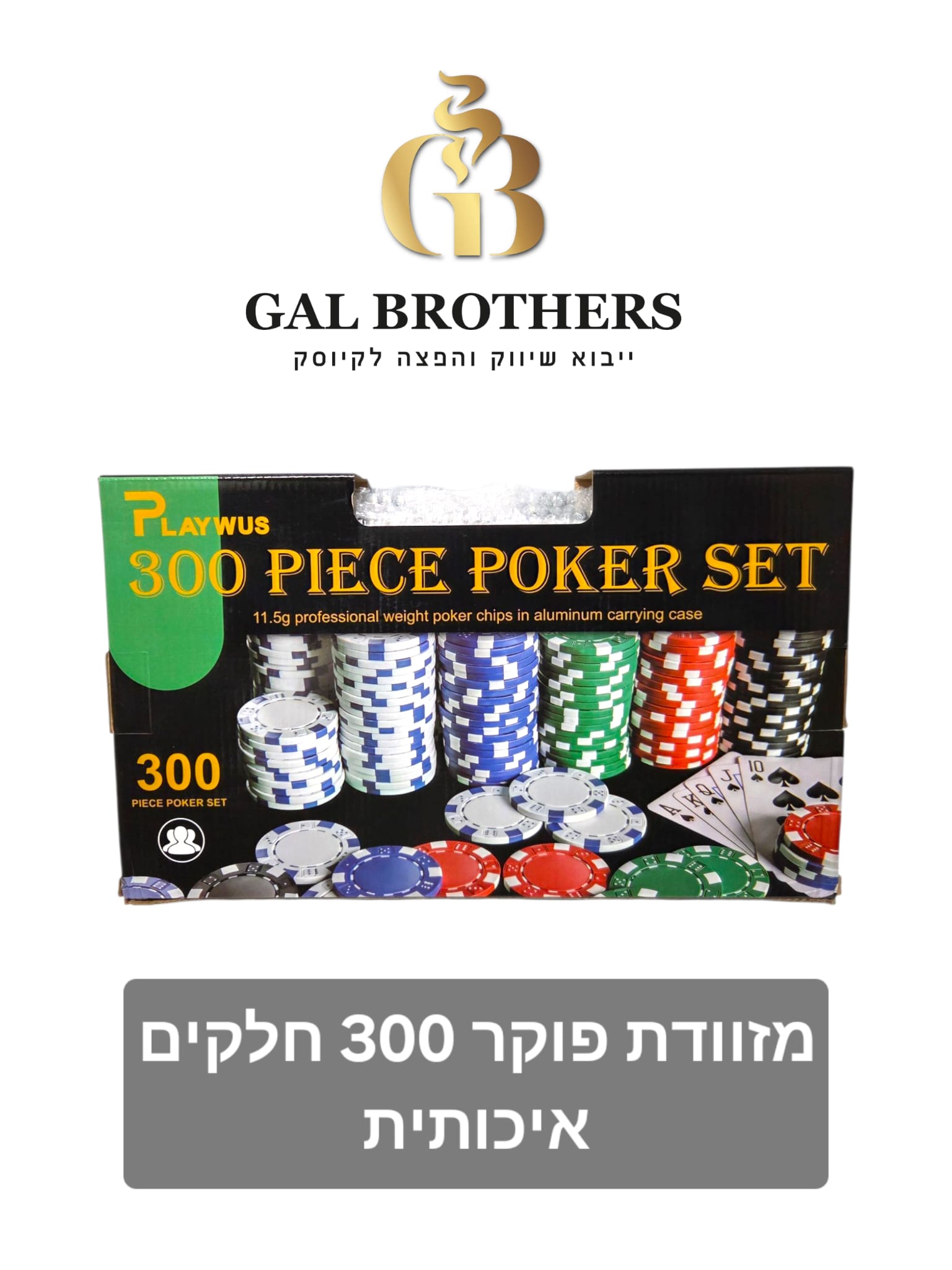 מזוודת פוקר 300 חלקים